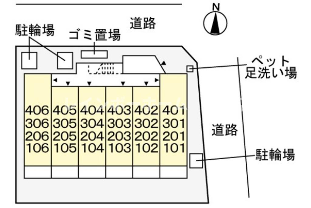ヴェリーヌ※初期費用分割あと払いサービス利用可能物件の区画図