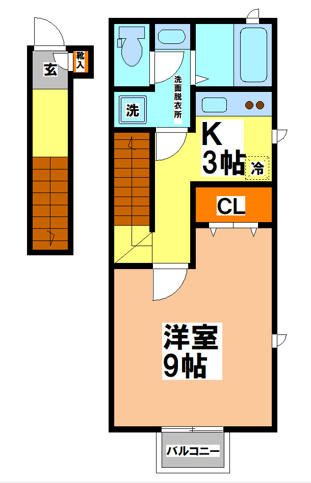 武蔵野市境３丁目のアパート