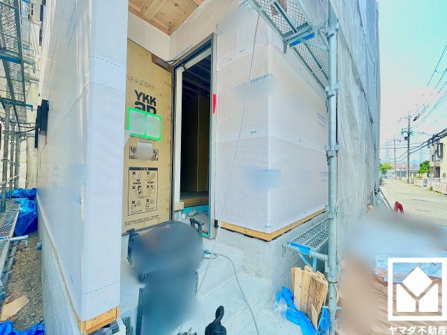 尼崎市西昆陽　第２　１号棟の外観|「武庫北小学校」まで徒歩4分。低学年のお子様の通学にも無理のない距離です。