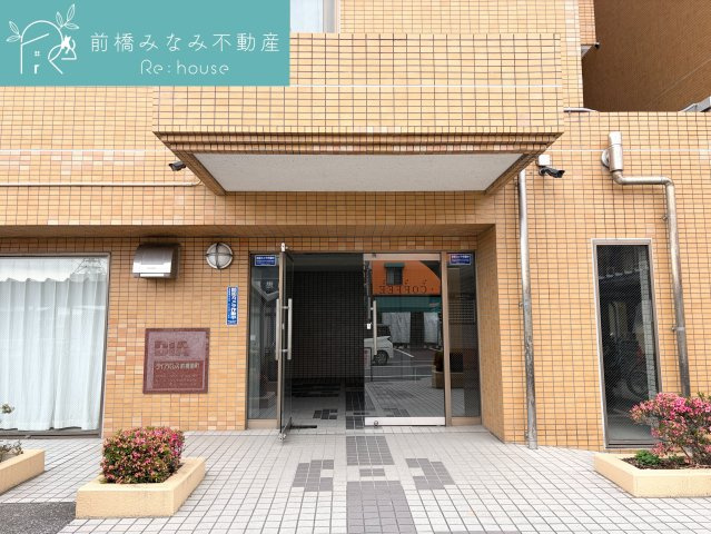 【中古マンション】前橋市南町　ダイアパレス　413号室　3LDKのエントランス|建物入口は明るい広いエントランスホールがあります