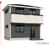 茅ケ崎市高田1丁目　新築戸建　全２棟の外観パース|１号棟