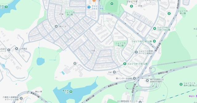 神戸市北区ひよどり台　新築一戸建ての地図