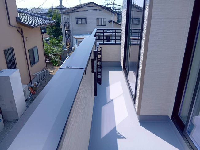 【バルコニー】 | 清水町長沢643番 新築建売分譲住宅 建物＋土地 TW06208 | 清水町長沢　A号棟　バルコニー　※令和8年7月16日撮影