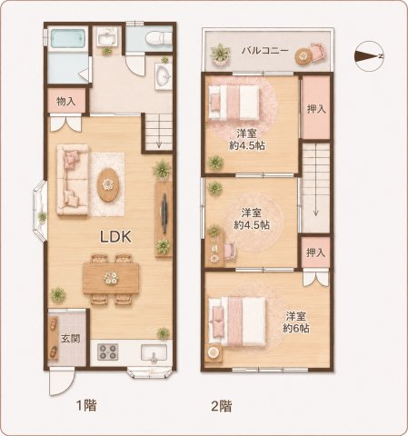 大宮通3丁目　中古一戸建ての間取り|間取り図はいかがですか？ご希望を叶える間取りですか？リビングの広さは？水回りの位置は？カウンターキッチン？など色々な情報が集約されています。弊社ではリフォームなどのご相談も承っております。