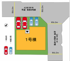 糟屋郡須恵町大字佐谷9期　1号棟の区画図