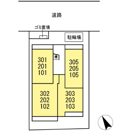 D Paina 鷺沼の区画図