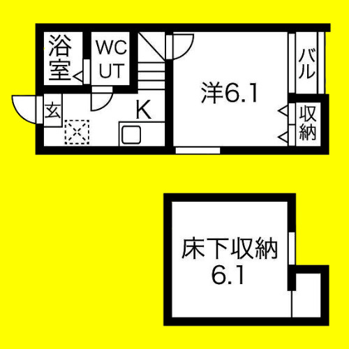 コーエイⅡ　名古屋市賃貸　仲介手数料無料の間取り