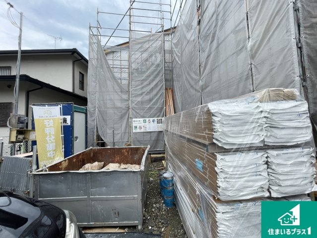 大津市千町　第1期　新築一戸建ての外観|周辺は落ち着いた街並みの住宅地！子育てがしやすい住環境です！まだ未完成ですが、現地でしかわからない事もございます。是非一度ご覧ください。