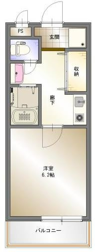 エドスプリングス東館の間取り