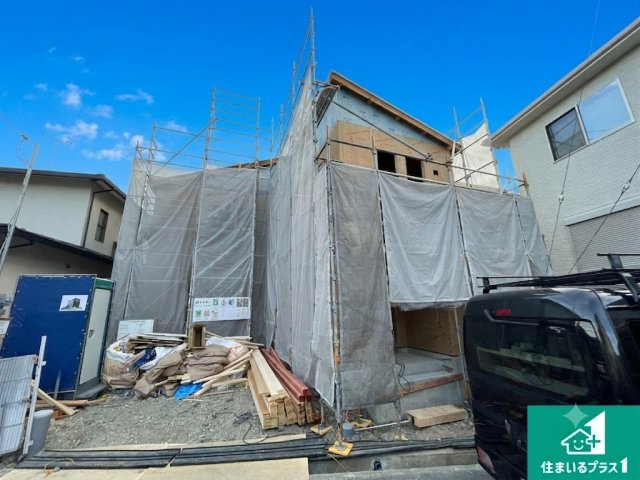 大津市千町　第1期　新築一戸建ての外観|周辺は落ち着いた街並みの住宅地！子育てがしやすい住環境です！まだ未完成ですが、現地でしかわからない事もございます。是非一度ご覧ください。