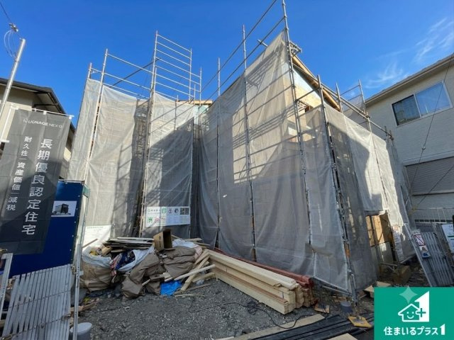 大津市千町　第1期　新築一戸建ての前面道路含む現地写真|周辺は落ち着いた街並みの住宅地！子育てがしやすい住環境です！まだ未完成ですが、現地でしかわからない事もございます。是非一度ご覧ください。