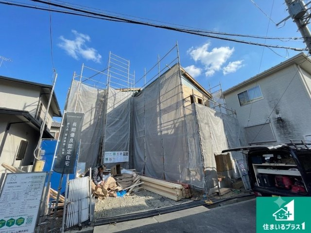 大津市千町　第1期　新築一戸建ての外観|周辺は落ち着いた街並みの住宅地！子育てがしやすい住環境です！まだ未完成ですが、現地でしかわからない事もございます。是非一度ご覧ください。