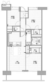 【間取り】 | コンフォート津田沼壱番館