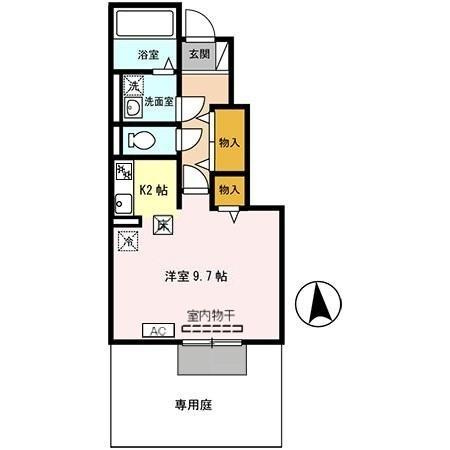 セジュール西土井の間取り