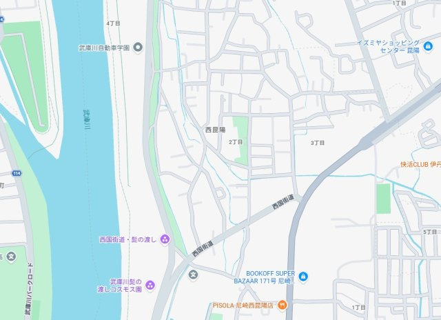 尼崎市西昆陽　第2期　新築一戸建ての地図