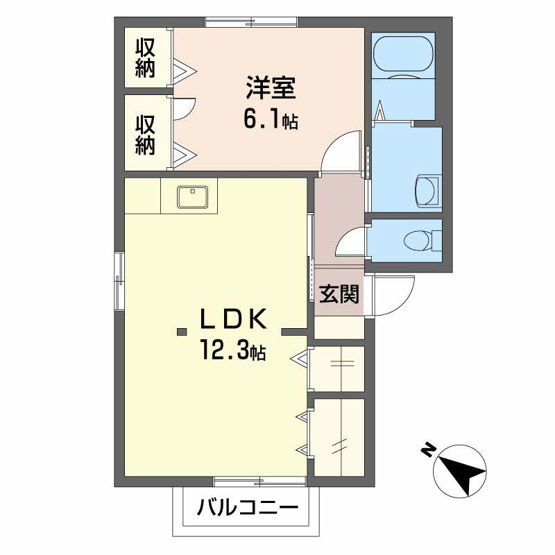 【間取り】 | アンジュウ　デヤ　B棟