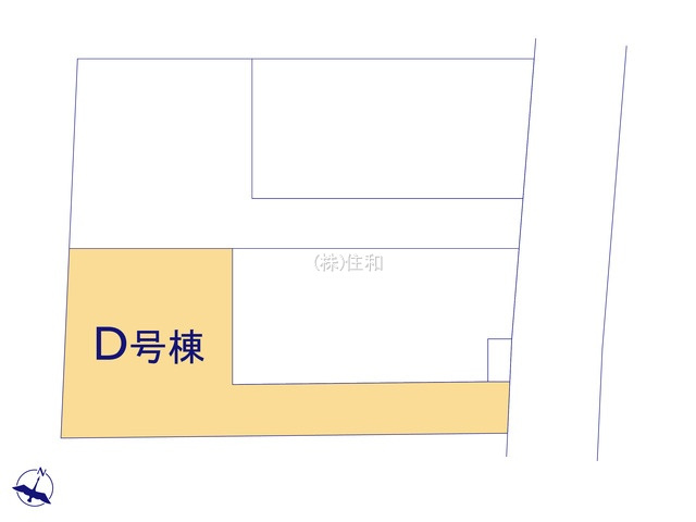 【新築分譲住宅】富士見市上沢1丁目の区画図