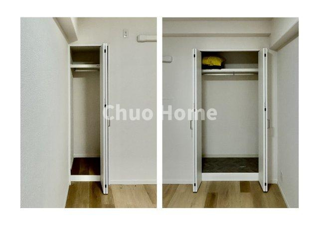 バームハイツ西葛西の収納|居室にはクローゼットを完備し、自由度の高い家具の配置が叶うシンプルな空間です。お子様の成長と必要になる子供部屋を与えるにはぴったりの間取りですね。