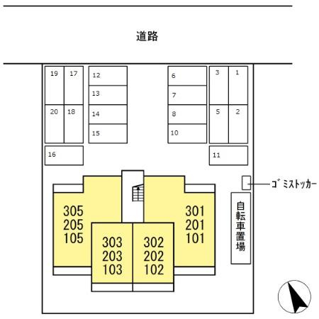 D-roomCⅢの区画図