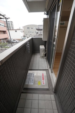 D-room新涯のバルコニー