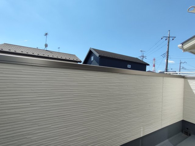 古河市西牛谷　第４期　全4邸のバルコニー|〇４号棟　バルコニー〇
日当たり良好なバルコニー！お洗濯物を乾かす強い味方になります♪
2026年4月撮影