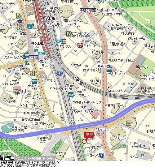 スカイコート原宿の地図