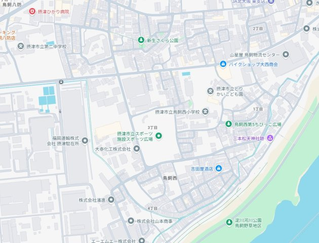 5日(土)6日(日)現地ご見学可能！　摂津市鳥飼西　全4邸の地図