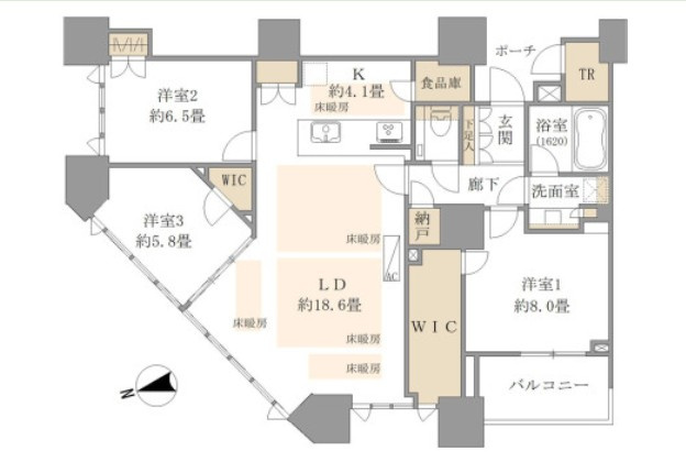 【間取り】 | ドゥ・トゥール　ウエスト
