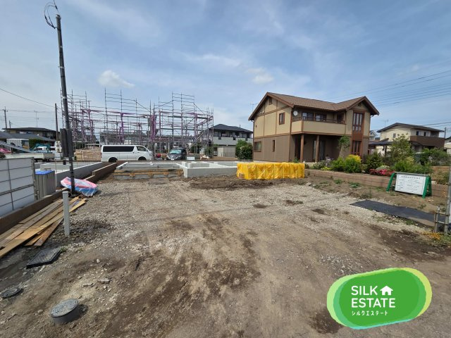 新築　伊勢崎第3茂呂町　5号棟　Livele Garden.Sの外観|現地写真　2026年7月完成予定！同社完成済み物件のご内覧も可能です。お気軽にご連絡ください！