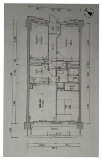【間取り】 | アンピール大橋南 | ２沿線利用可◎日当たり良い3LDK☆横手小・三宅中徒歩７分以内♪