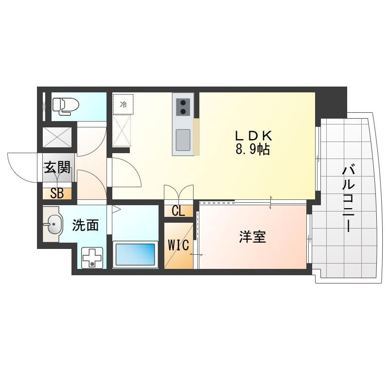 セレニテ甲子園プリエの間取り