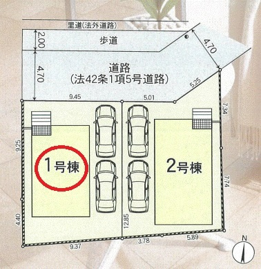 【区画図】 | クレイドルガーデン門真市江端町第３ | 区画図