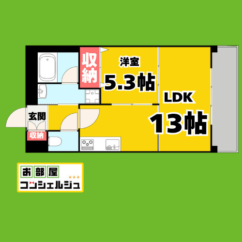 ラルジュ南分の間取り
