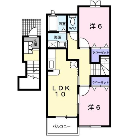 メゾン　ドゥ　ボヌ－ルＢの間取り