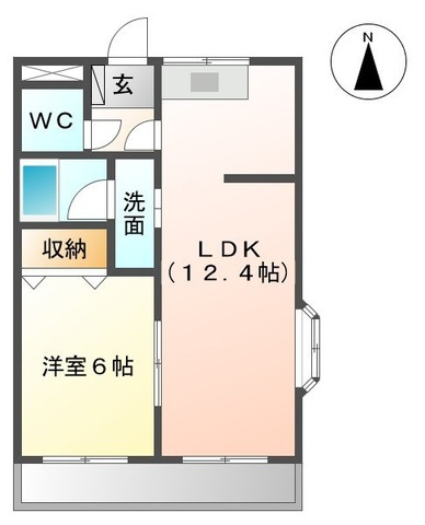 プロニティ小森野Ⅱの間取り|使い勝手の良い間取りです♪