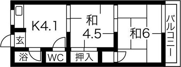 コーポ美芳の間取り