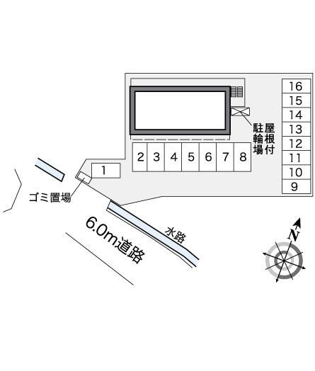 レオパレスメゾンドールシェルⅣの区画図|静岡　島田　横井　向島町　家具　家電　社宅　マンスリー