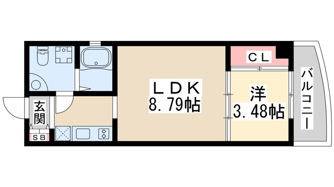 【間取り】 | アーバンフラッツ江坂