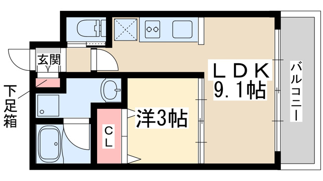 【間取り】 | アーバンフラッツ西中島