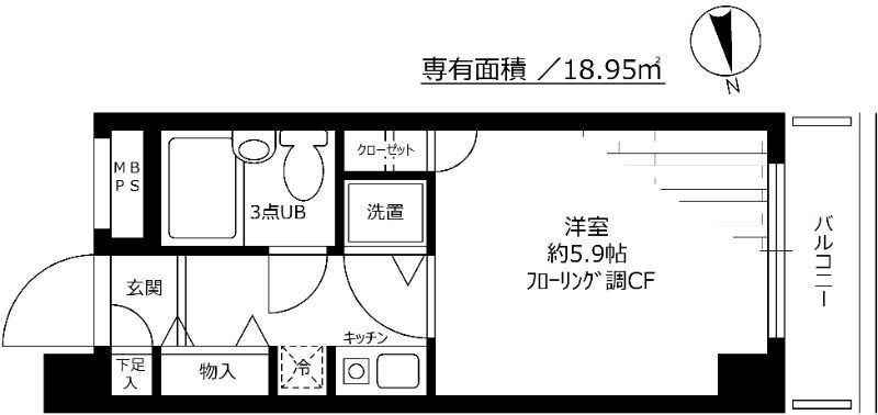 コンフォール花小金井の間取り