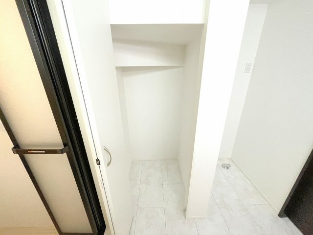 【収納】 | ふじみ野市福岡中央2丁目　新築一戸建住宅　全1棟　(ふじみ野店) | タオルやバスグッズの収納に便利な洗面所収納です。