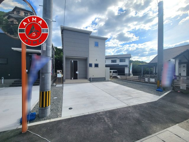 那珂川市山田第1-2棟（1号棟）の外観|デザイン性のある外観です。