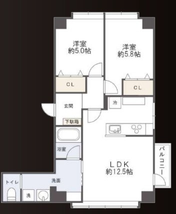 武蔵小杉サマリヤマンションの間取り