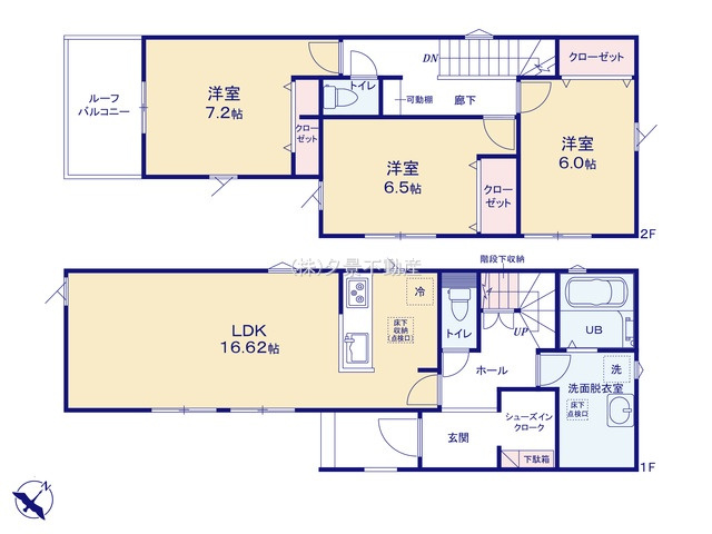《仲介手数料無料》西区大字佐知川326-3新築一戸建てリナージュの間取り