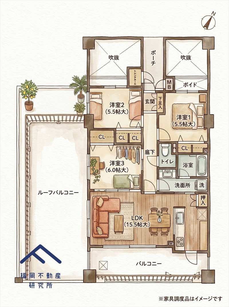 コアマンション下大利ネクステージの間取り
