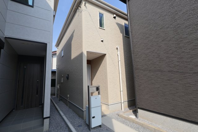 《仲介手数料無料》西区大字佐知川326-3新築一戸建てリナージュの外観|撮影日 2026年7月31日 15:45 晴れ