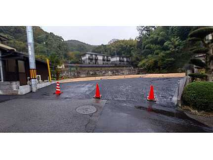 安芸区矢野東４丁目の前面道路含む現地写真
