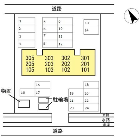 セジュール新涯の区画図