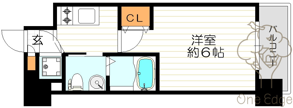 エスリード新北野の間取り