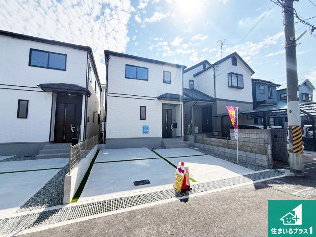◆松原市小川　新築一戸建ての外観|お客様に長く安心して住んでいだだける事にこだわった家づくり！住んでからのアフターサービスにもしっかりと取り組んでいます！